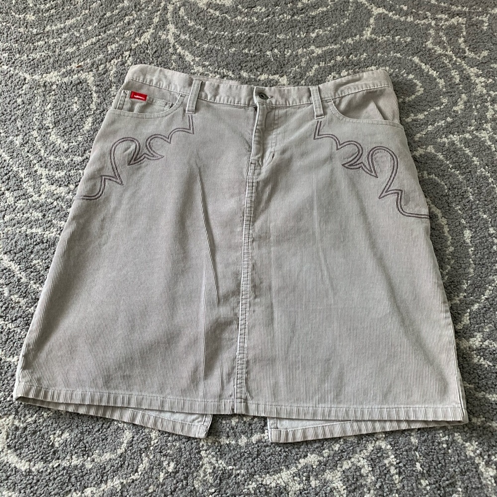 Hollister Corduroy Skirt w/ Western Details